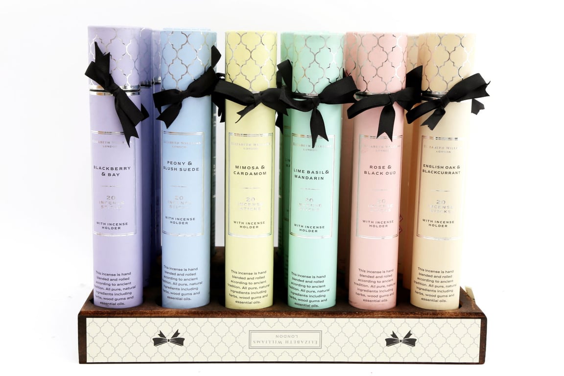 Elizabeth Williams Set of Six Multi Scent Incense Sticks - 6 Exquisite Fragrances, Safe and Responsible Use