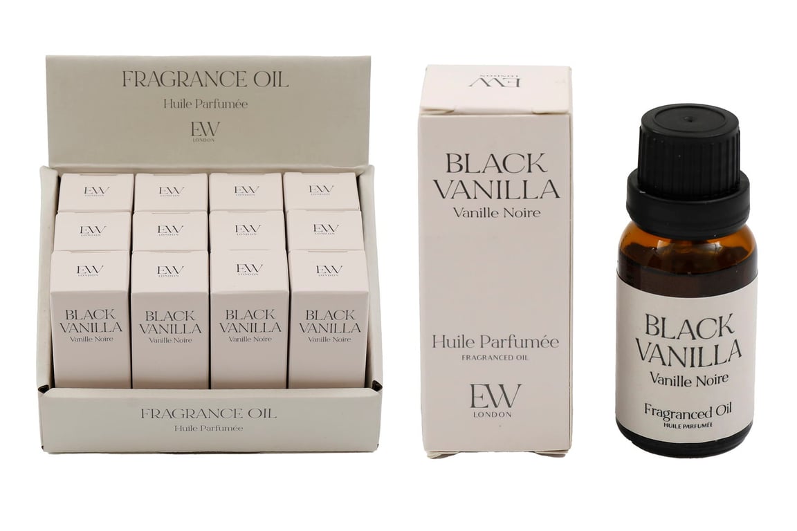 Black Vanilla Scented Oil - Luxurious Home Fragrance for Cozy Ambiance