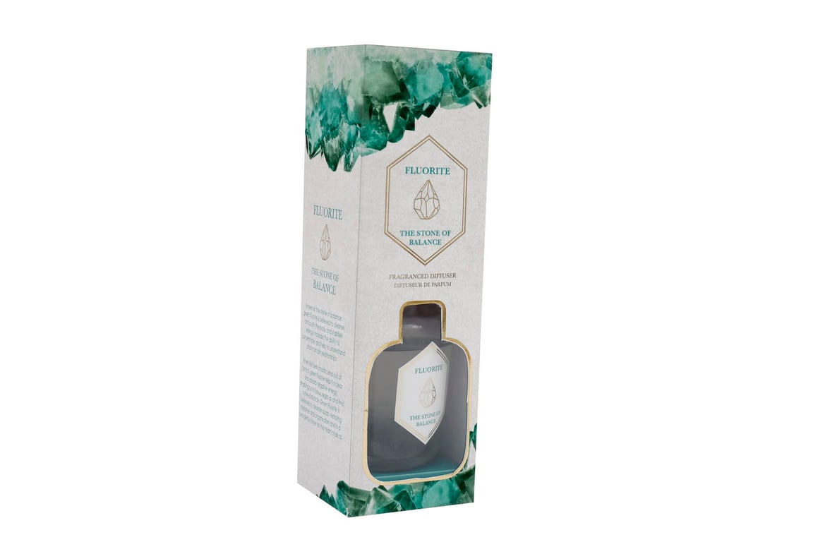 Green Fluorite 100ml Calming Fragrance Essential Oil Diffuser - Elegant Home Decor