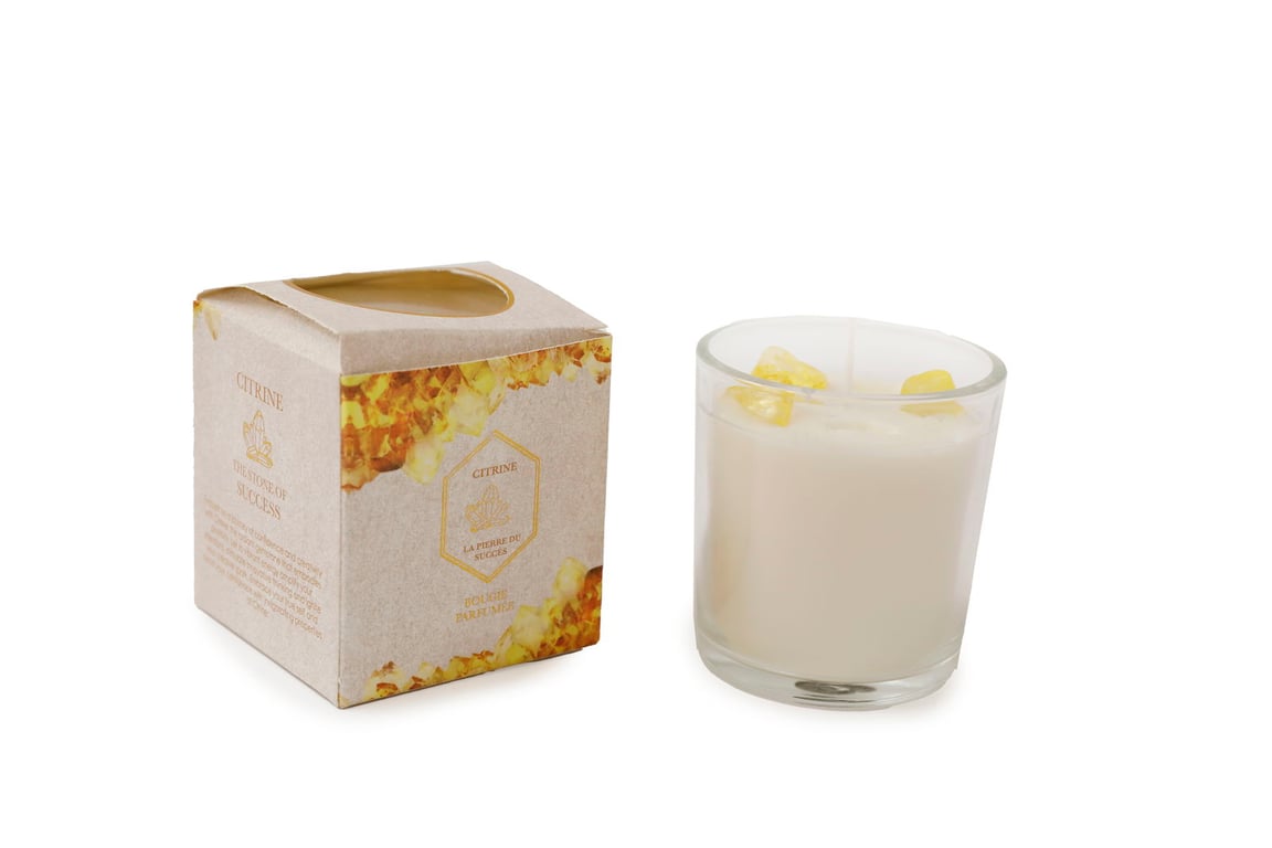 Citrine Glass Candlepot - Warm and Inviting Home Decor Lighting Fixture