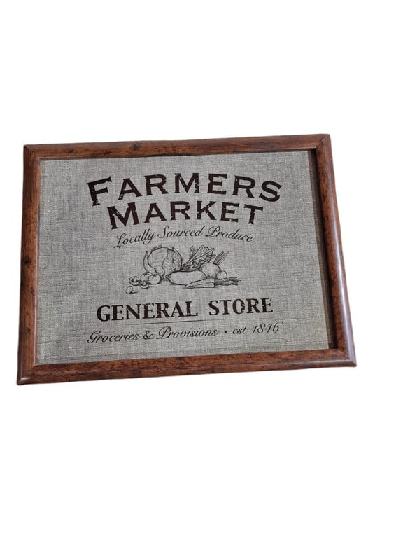 Farmers Market Lap Tray - Comfortable Couch Eating Tray for TV Snacks and Kitchen Essentials