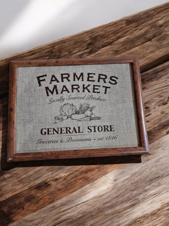 Farmers Market Lap Tray - Comfortable Couch Eating Tray for TV Snacks and Kitchen Essentials