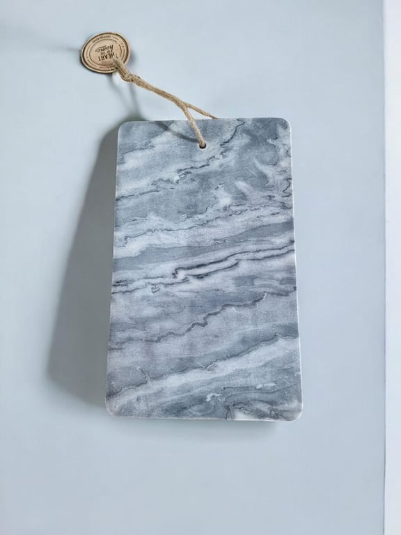 Grey Marble Chopping Board - High Quality 40x24cm Kitchen Cutting Board