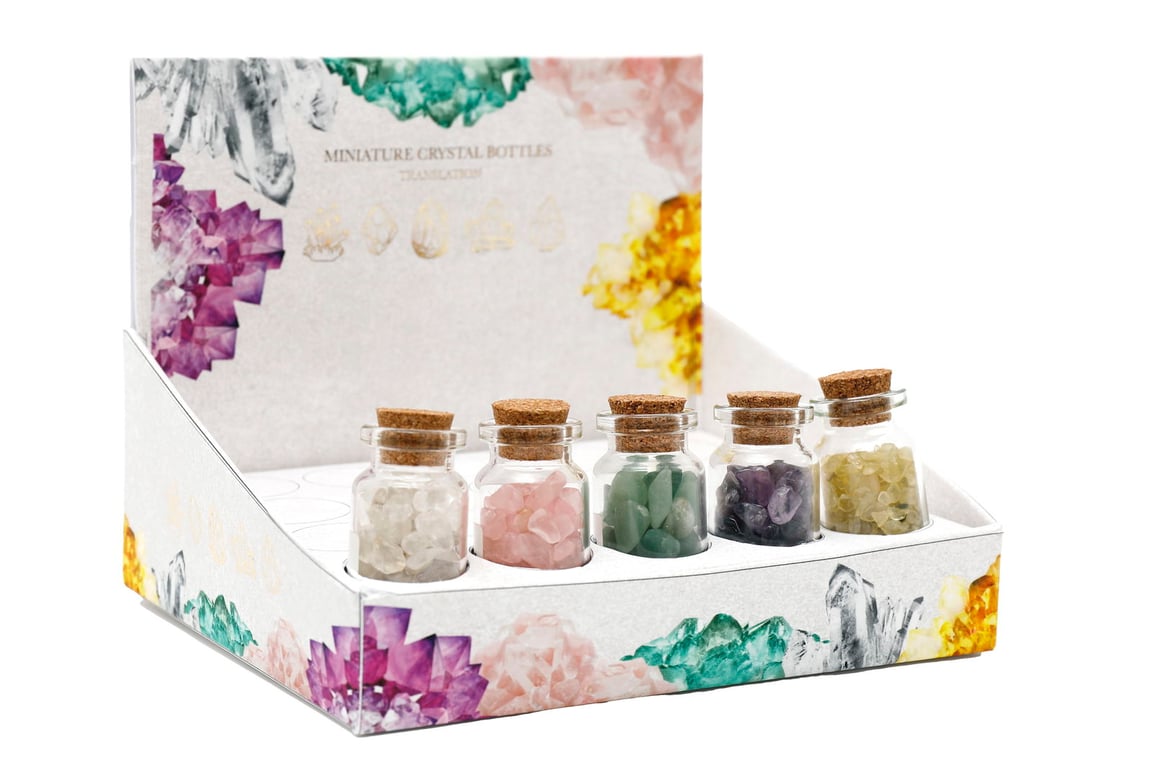 Luxury Fragranced Miniature Crystal Bottles Set - 20 x 30g Diverse Scents for Home and Gift