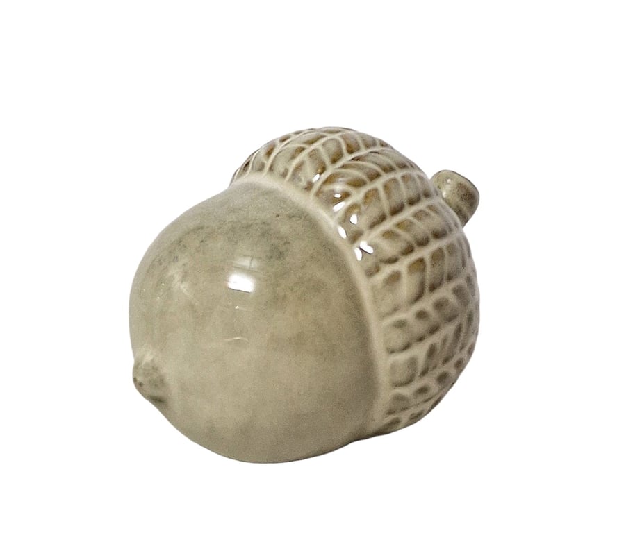 Ceramic Acorn Ornament - Beautiful 13cm Home Decor Accent