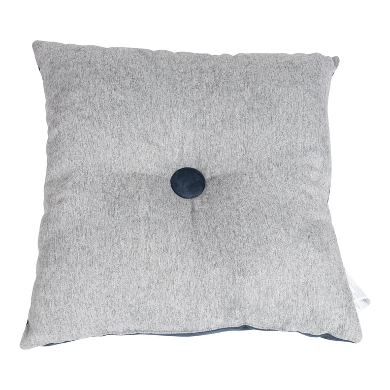 Double Sided Square Light Blue Reversible Home Decor Cushion 36cm