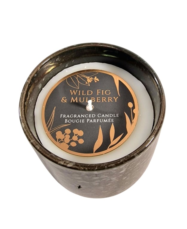 Wild Fig and Mulberry Synergy Candle Pot - Elegant Home Decor Gift