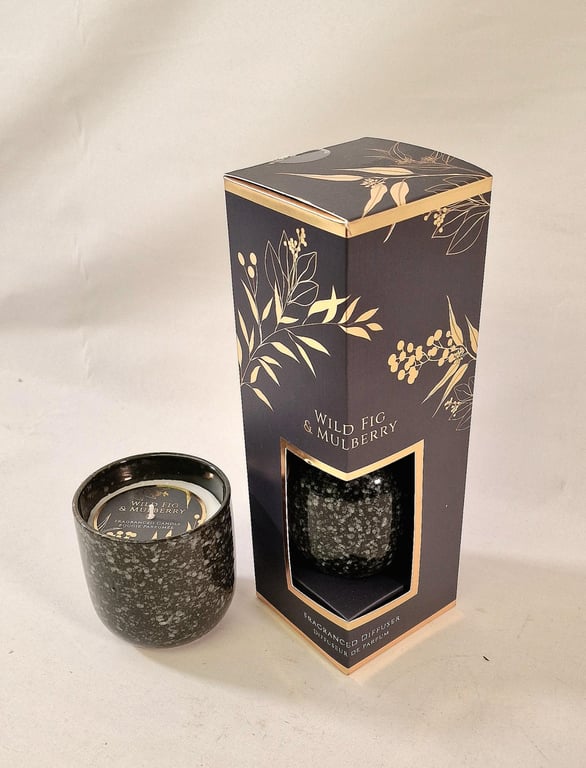 Wild Fig and Mulberry Synergy Candle Pot - Elegant Home Decor Gift