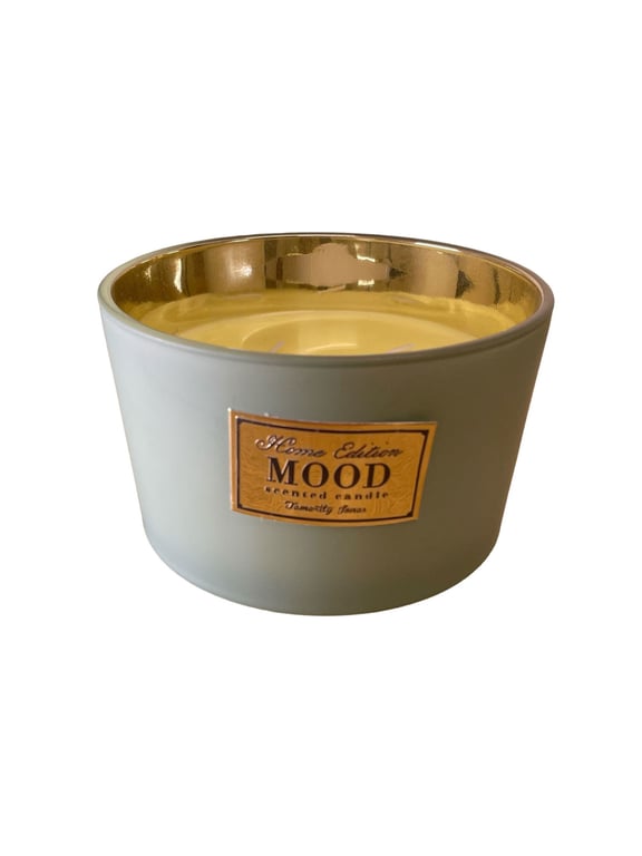 Luxury 3 Wick Scented Candles - Large Home Fragrance Ambient Lighting Pack of 2