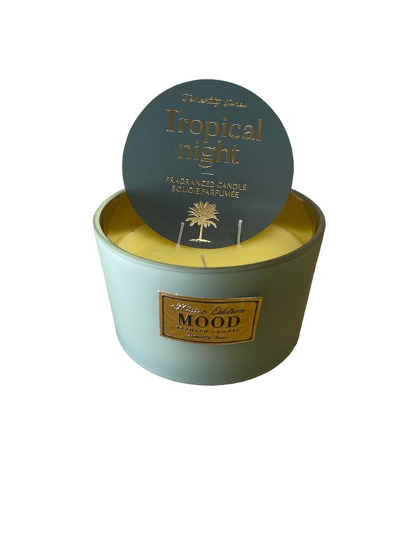 Luxury 3 Wick Scented Candles - Large Home Fragrance Ambient Lighting Pack of 2