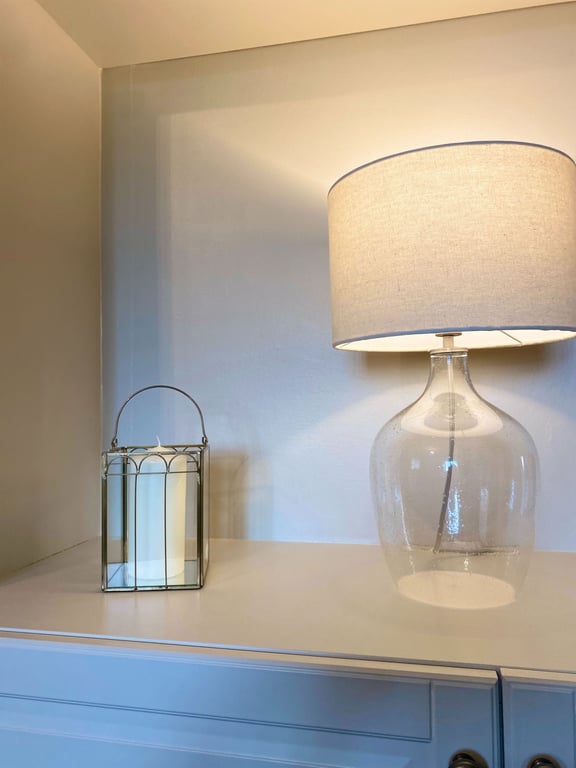 Antique Gold Mirrored Candle Lantern with Glass Panels - Indoor/Outdoor Decor