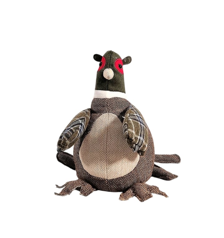 Fabric Pheasant Animal Door Stop - Home Decor and Furniture