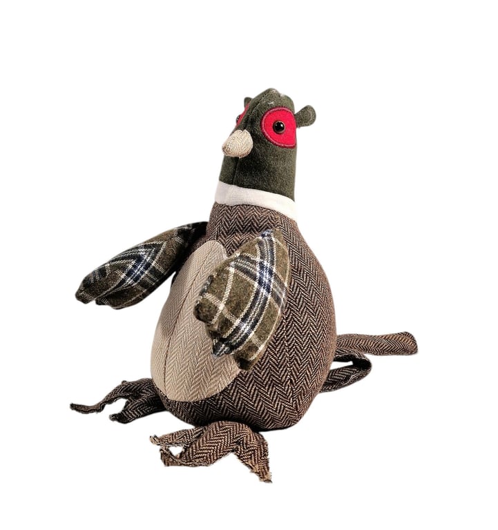 Fabric Pheasant Animal Door Stop - Home Decor and Furniture