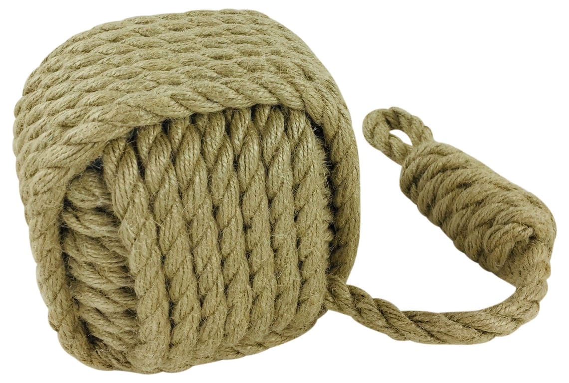 Square Rope Door Stop - Durable Home and Office Door Holder with Thick Rope Design