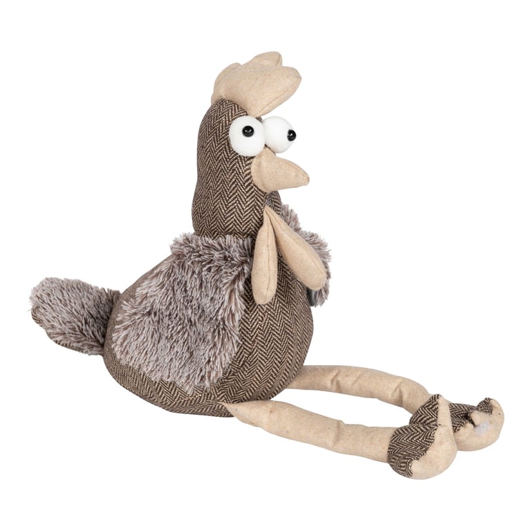 Brown Chicken Fabric Doorstop - Functional Home Decor with Attractive Design