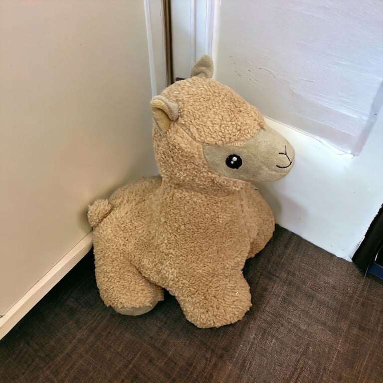 Brown Alpaca Door Stop - Stylish Home Decor and Whimsical Door Prop