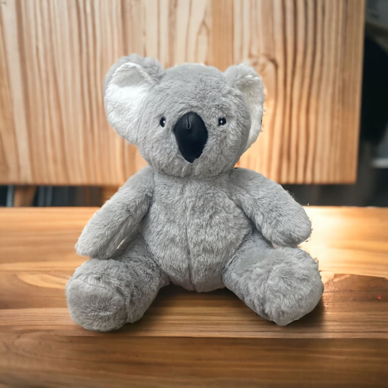 Grey Koala Bear Door Stop - Stylish Home Decor for Secure Doors