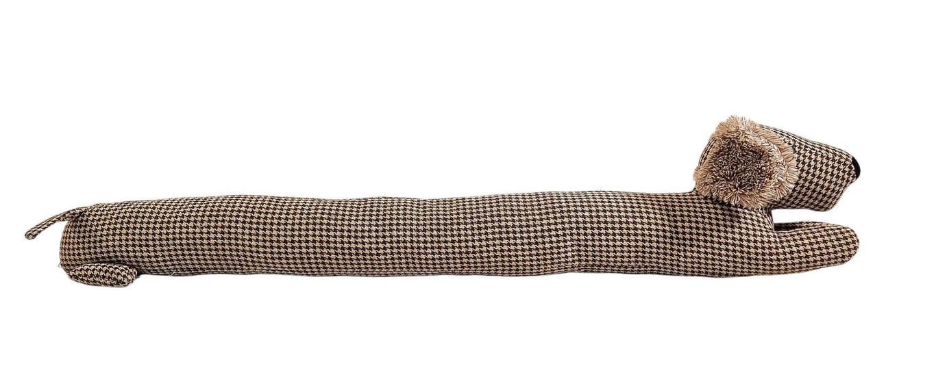 Brown Sausage Dog Draught Excluder - 85cm Home Decor Pet Inspired