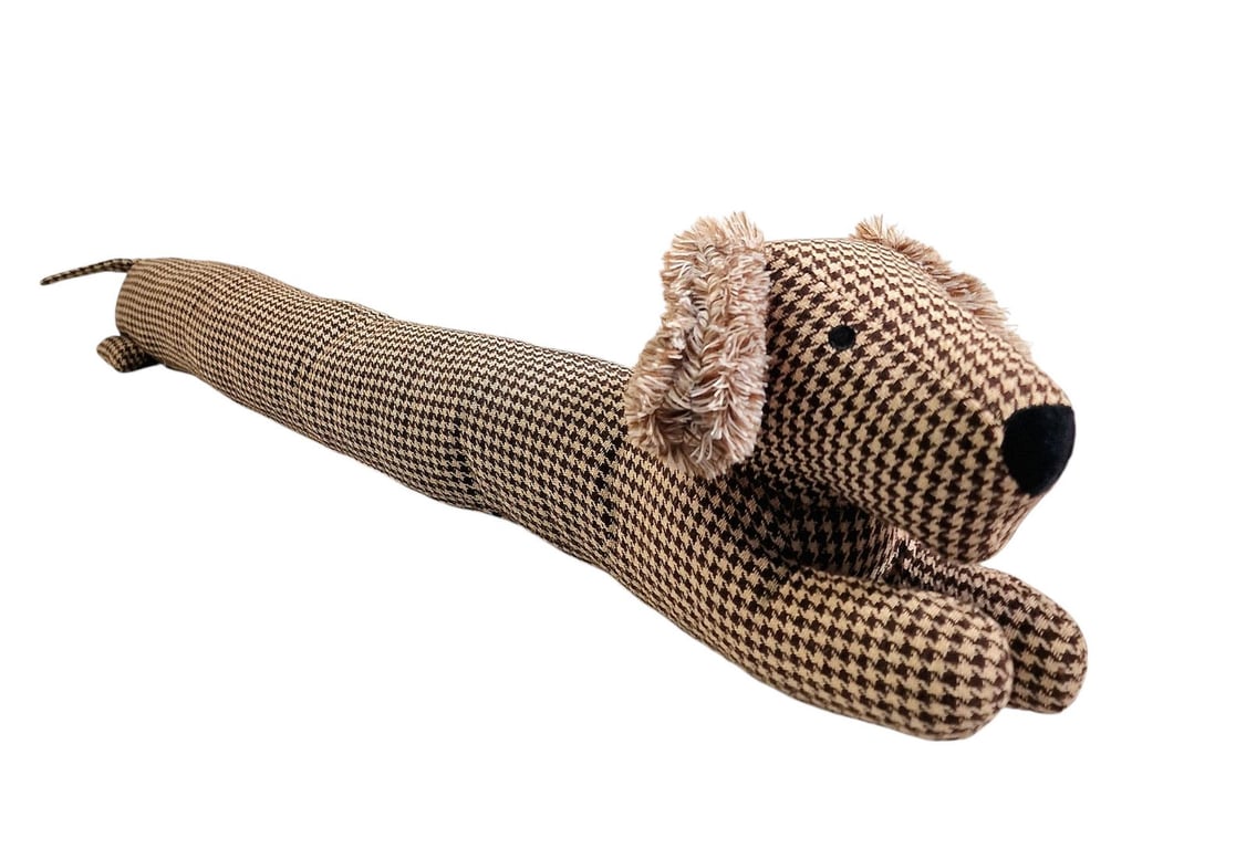 Brown Sausage Dog Draught Excluder - 85cm Home Decor Pet Inspired