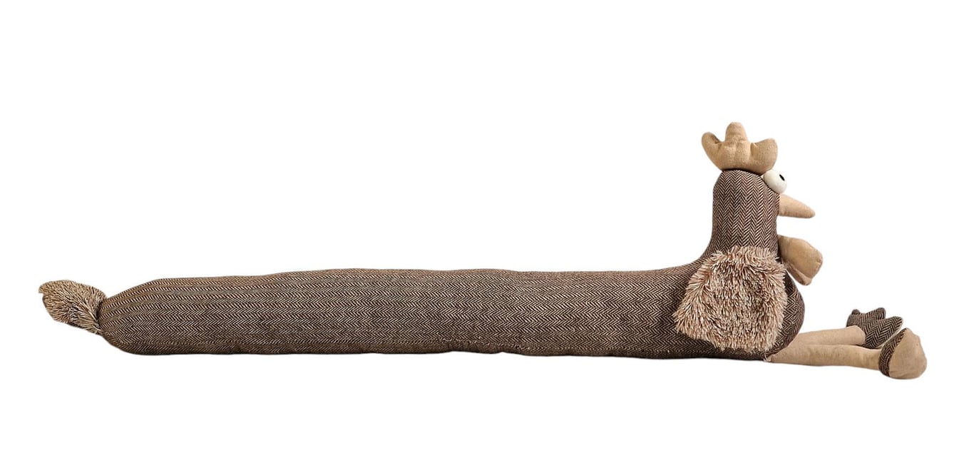 Brown Chicken Draft Excluder - Humorous Home Decor Solution