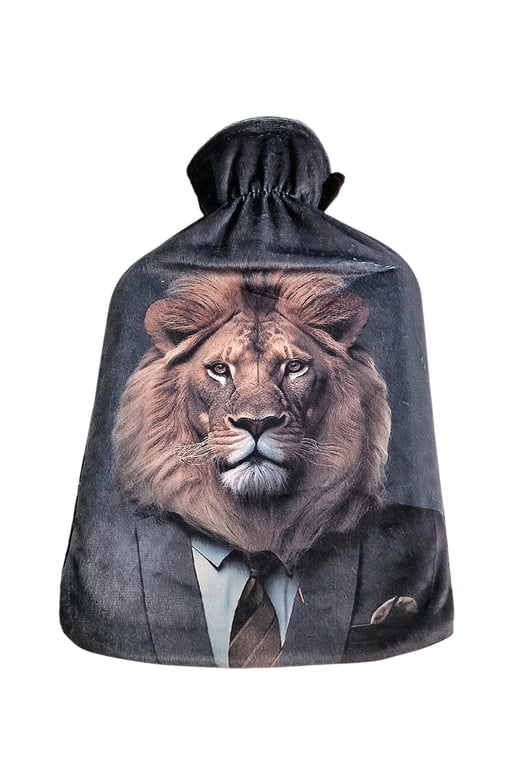 Jungle Animal Hot Water Bottle Set of 3 - Natural Rubber & Cozy Home Decor