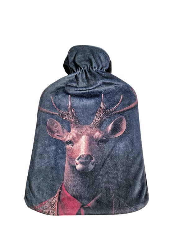 Forest Animal Hot Water Bottle Set Of 3 - Natural Rubber, Wildlife Themed Home Heating Product