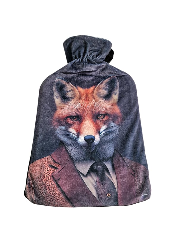 Forest Animal Hot Water Bottle Set Of 3 - Natural Rubber, Wildlife Themed Home Heating Product