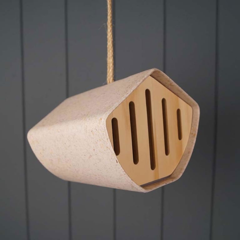 Earthy Sustainable Butterfly House - Eco Friendly Home Decor Made from Natural Waste & Vegan Materials