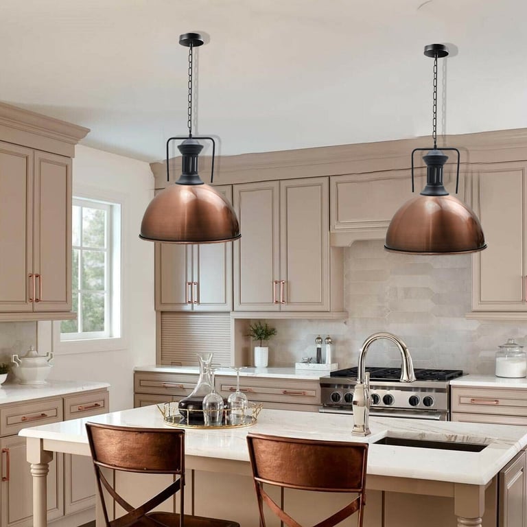 Modern Fashion Industrial Metal Shade Pendant Light with E27 Base and Bulb Included