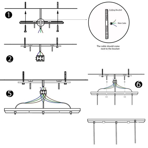 3 Way Cluster Lighting Pendant Chandelier - Modern Home Decor & Hospitality Lighting Solution