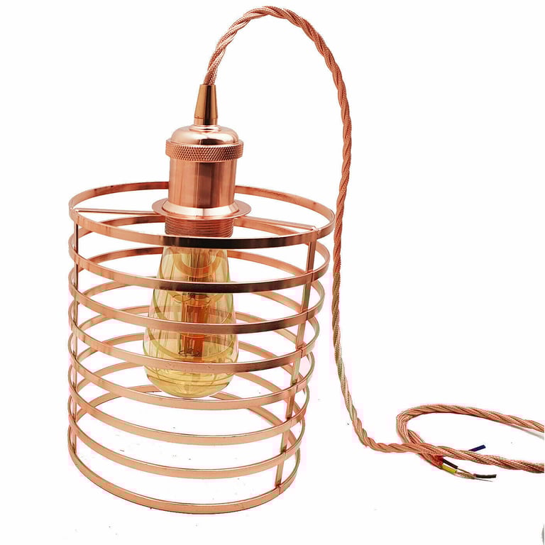 Modern Chandelier Rose Gold Pendant Light - E27 Bulb Compatible Home Decor Lighting
