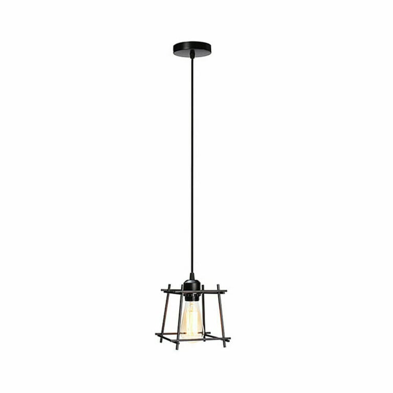 Modern Ceiling Hanging Cage Pendant Light Lamp Shade - Industrial Loft Style Home Decor Lighting
