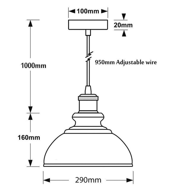 Retro Pendant Light Shade - Vintage Industrial Ceiling Lighting for Modern Townhouses & Lofts
