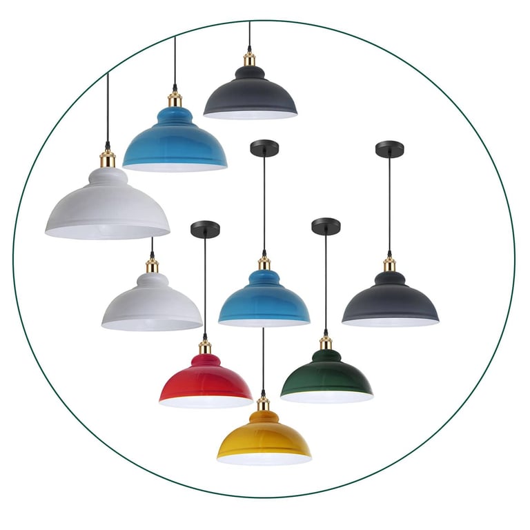 Retro Pendant Light Shade - Vintage Industrial Ceiling Lighting for Modern Townhouses & Lofts