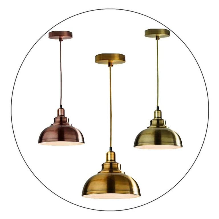 Vintage Industrial Modern Ceiling Pendant Light Loft Style Lampshade - E27 Compatible, Warm Romantic Atmosphere