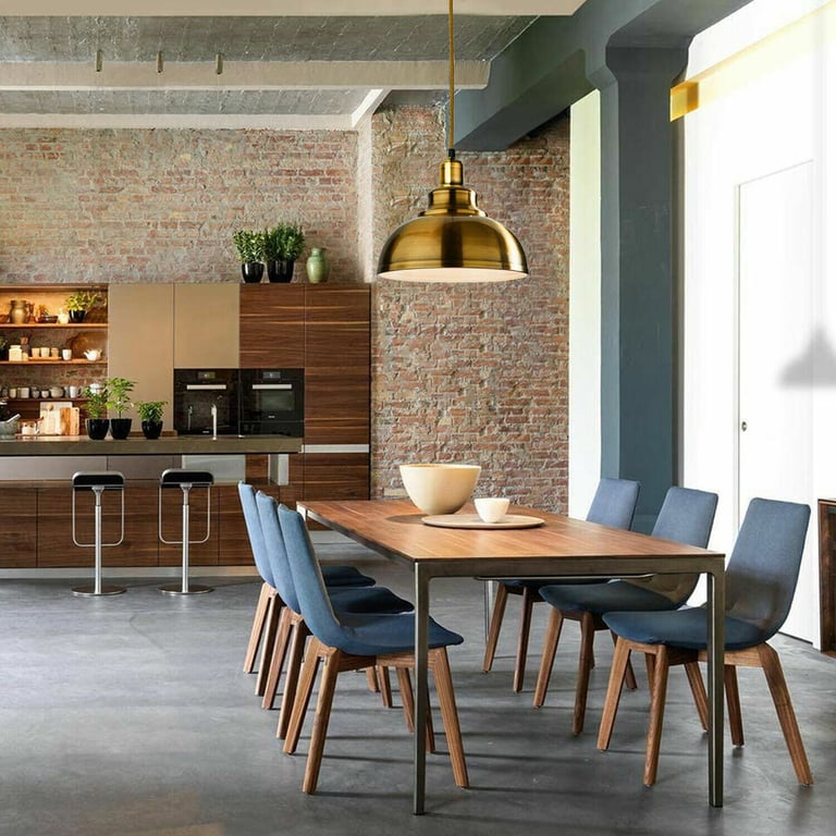Vintage Industrial Modern Ceiling Pendant Light Loft Style Lampshade - E27 Compatible, Warm Romantic Atmosphere