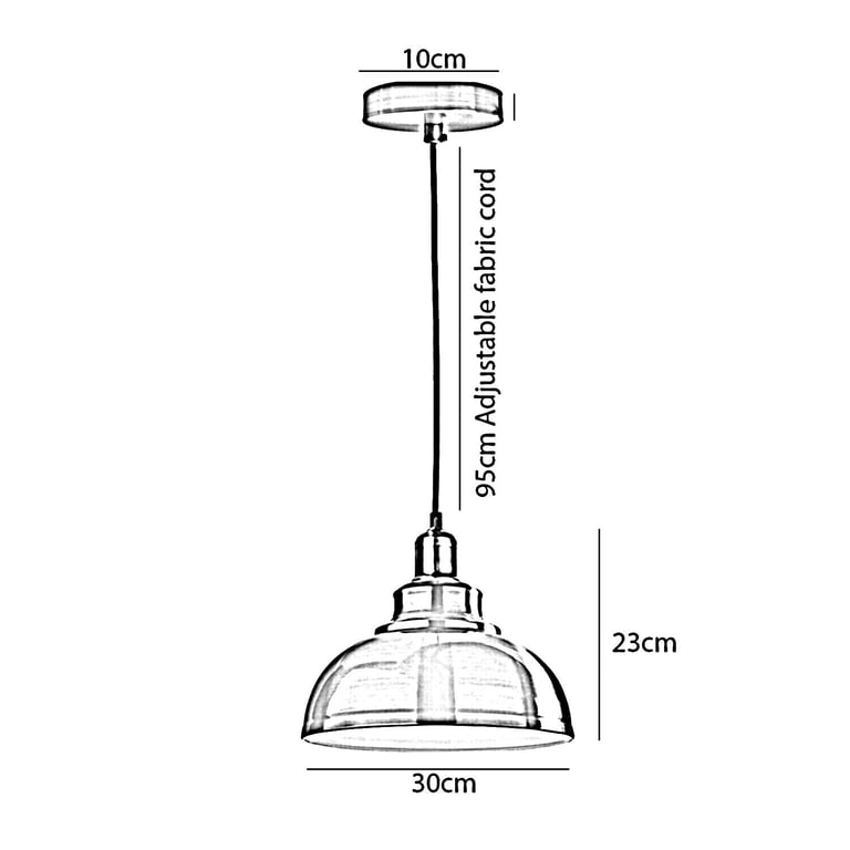 Vintage Industrial Modern Ceiling Pendant Light - Decorative Loft Lighting with E27 Base for Sloped Ceilings and Warm Romantic Atmosphere