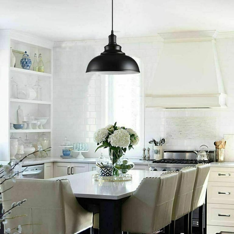 Vintage Industrial Modern Ceiling Pendant Light - Decorative Loft Lighting with E27 Base for Sloped Ceilings and Warm Romantic Atmosphere