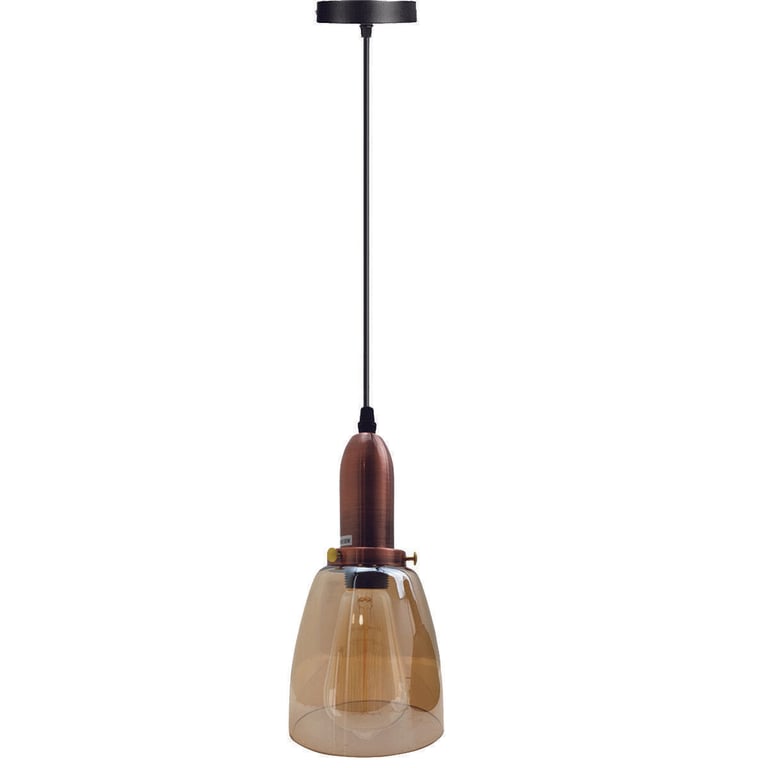 Nordic Glass Pendant Light - Industrial Chic Lighting Fixture with Warm Ambiance