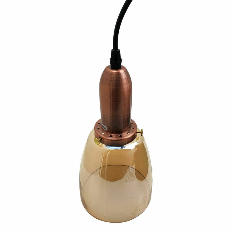 Nordic Glass Pendant Light - Modern Industrial Design for Warm Ambiance