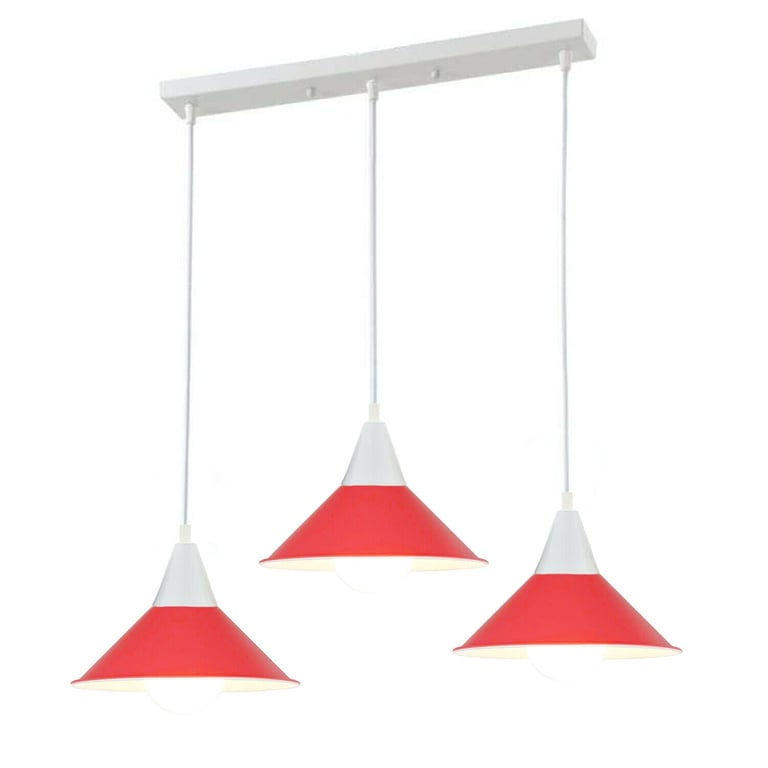 Modern 3 Head Chandelier Pendant Light Shade - Home Decor E27 Lamp Base