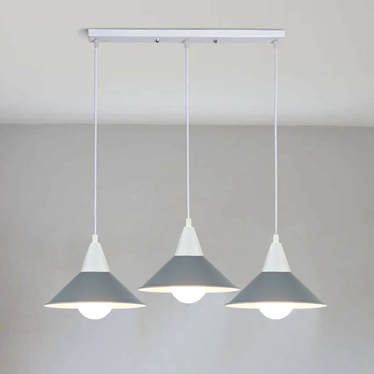 Modern 3 Head Chandelier Ceiling Pendant Light Shade with E27 Lamp Base