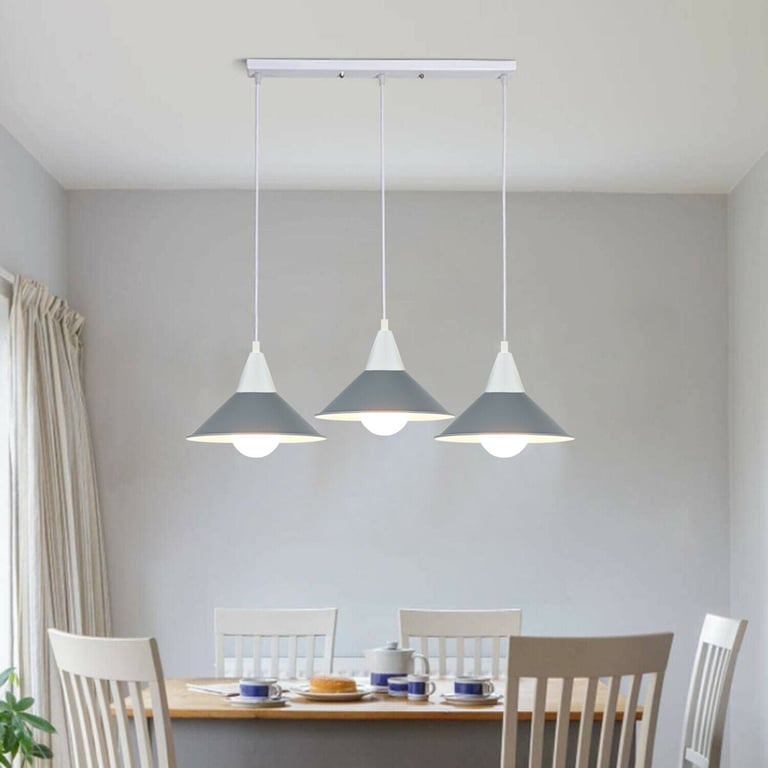 Modern 3 Head Chandelier Ceiling Pendant Light Shade with E27 Lamp Base