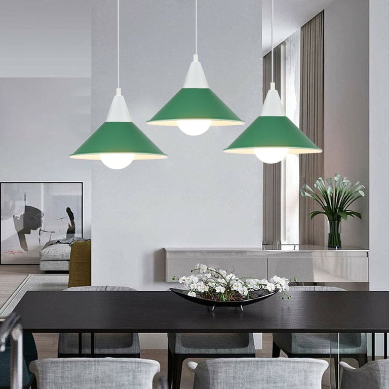 Modern 3 Head Chandelier Ceiling Pendant Light Shade with E27 Lamp Base