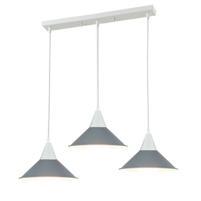 Modern Chandelier 3-Head E27 Pendant Light Shade with Warm Home Decor Lighting