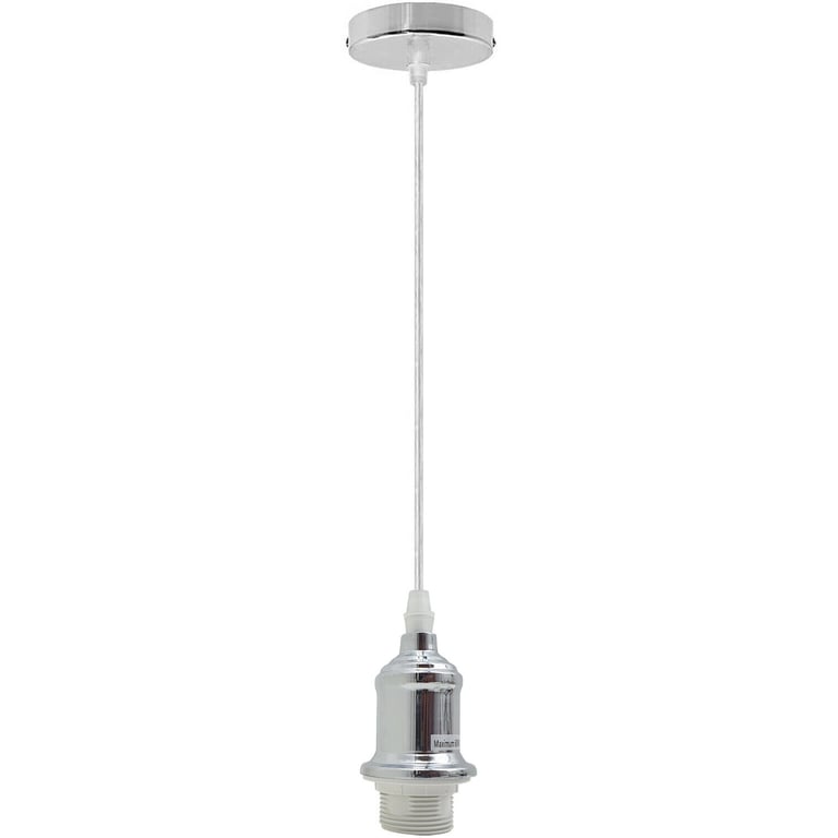 Vintage Industrial Pendant Lamp Holder E27 Bulb Fitting - Rustic Ceiling Rose Lighting Kit