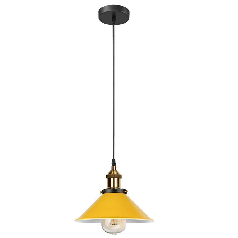 Vintage Industrial Pendant Light - E27 Bulb Holder, Warm Romantic Atmosphere Lighting Fixture