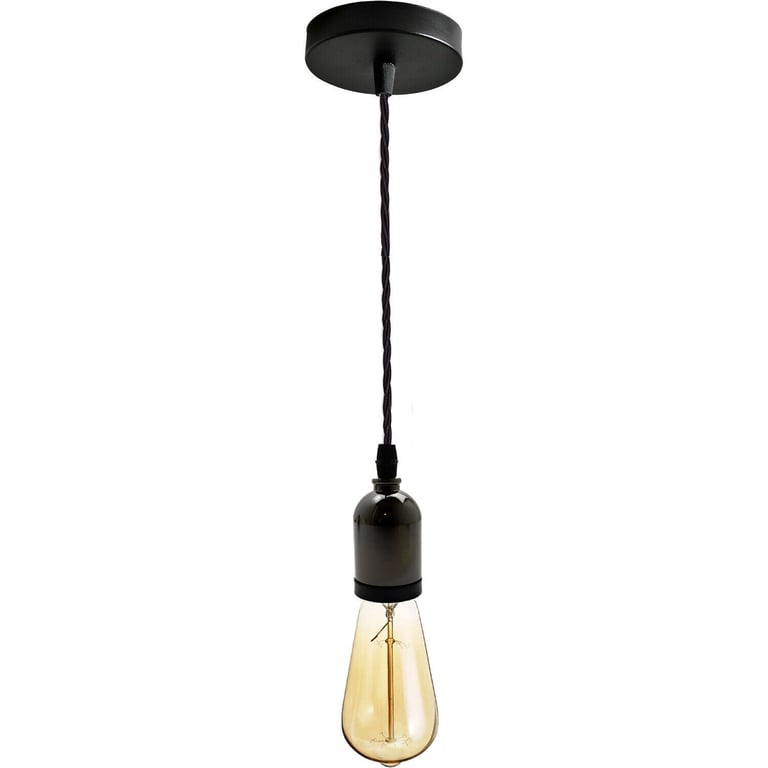 Modern E27 Cluster Ceiling Rose Pendant Light with Adjustable Length Lamp Holder