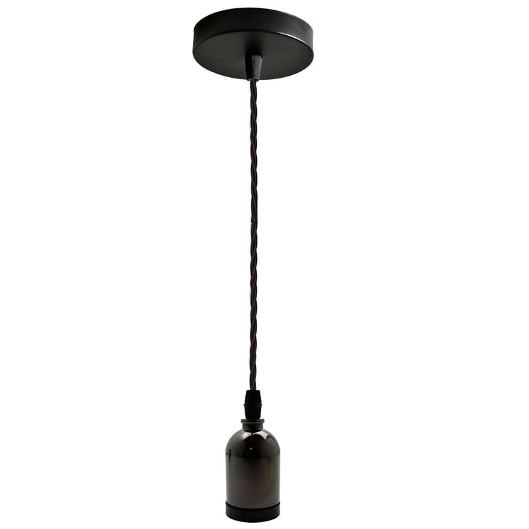 Modern E27 Cluster Ceiling Rose Pendant Light Adjustable Wire Lamp Holder Fitting