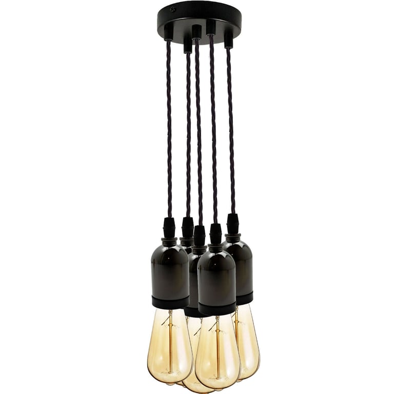 Modern E27 Cluster Ceiling Rose Pendant Light Fixture
